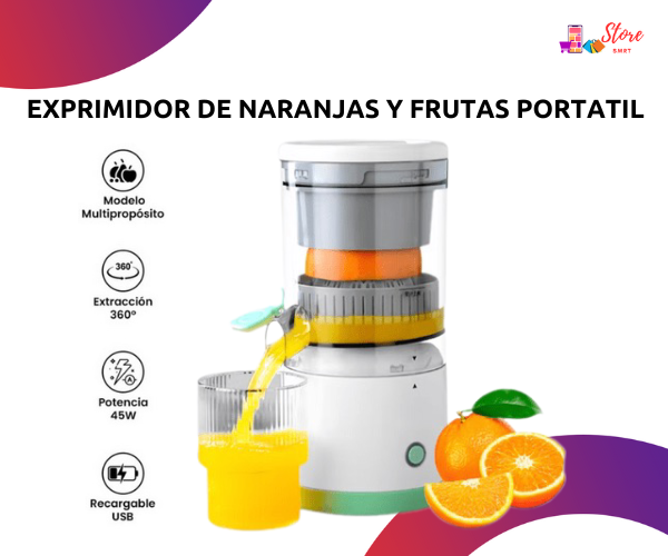 Exprimidor de Naranjas y Frutas Portatil